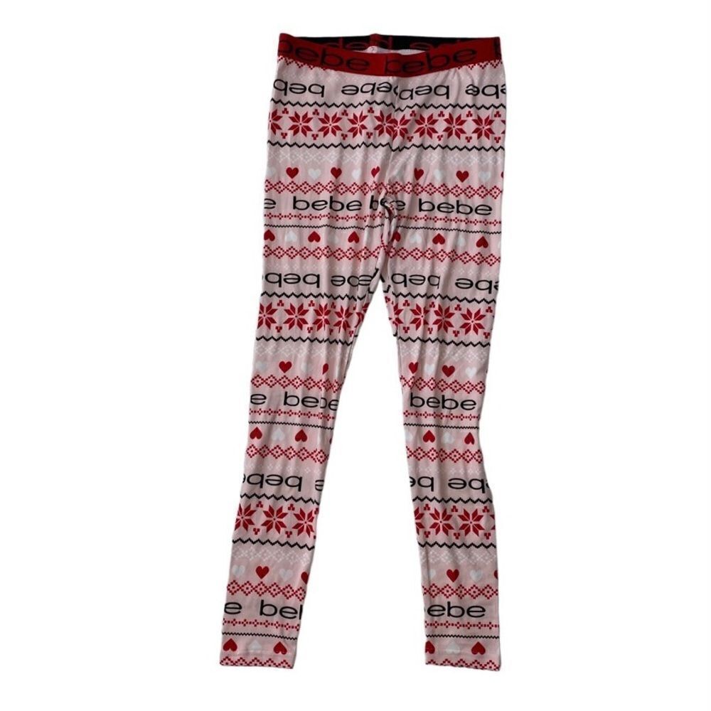 Bebe Women’s Sleepwear Bottom Pink Red SZ M NWOT